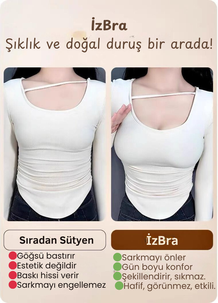 Kablosuz Ön Düğmeli Postür Sütyeni